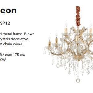 Candelabru design elegant NAPOLEON SP12 auriu 167404 - Img 2