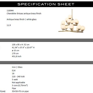 Candelabru design LUX Brissac 178349 universul-luminii.ro