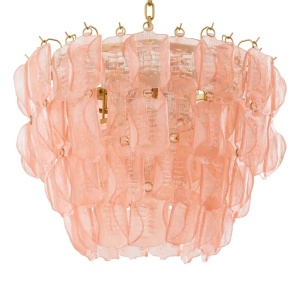 Candelabru design LUX, Sticla, Roz, Solange 168219 universul-luminii.ro