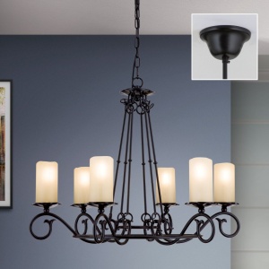Candelabru design rustic cu 6 brate Rusticka LU 1K/3614/6 Antik OR - Img 5
