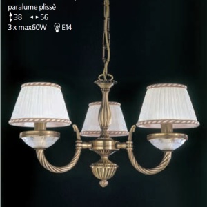 Candelabru din alama 3 brate design italian 4660 101549 universul-luminii.ro