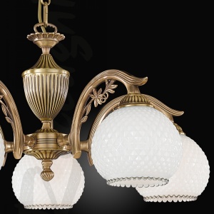 Candelabru din alama cu 5 brate design italian 8600 204849 universul-luminii.ro