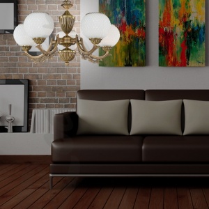 Candelabru din alama cu 5 brate design italian 8650 204729 universul-luminii.ro