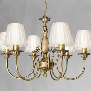 Candelabru din alama cu motiv floral stilizat Ginevra - Img 2