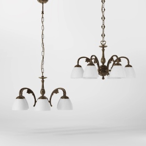 Candelabru din alama stil Art Nouveau Beatrice - Img 10