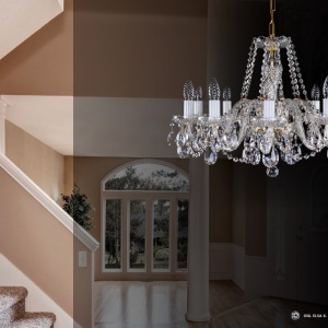 Candelabru elegant cu 10 brate Cristal Bohemia Exclusive ELSA X. CE 178929 universul-luminii.ro