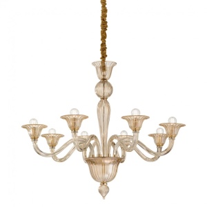 Candelabru elegant cu 8 brate BRIGITTA SP8 AMBRA 199412 IDL