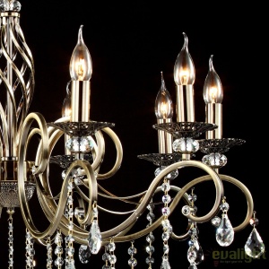 Candelabru elegant design clasic cu 6 brate Grace bronz MYRC247-PL-06-R 58089 universul-luminii.ro