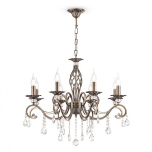 Candelabru elegant design clasic cu 8 brate Grace bronz MYRC247-PL-08-R