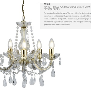Candelabru elegant design clasic Marie Theresea 5L 699-5 SRT - Img 5