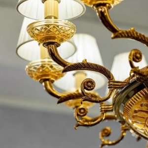 Candelabru elegant LUX realizat manual Michelangelo 240109 universul-luminii.ro