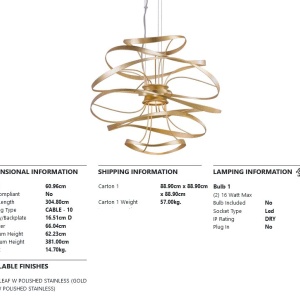 Candelabru LED design contemporan CALLIGRAPHY large - Img 4