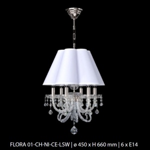 Candelabru LUX design modern, Cristal Bohemia Exclusive FLORA 01-CH 96309 universul-luminii.ro