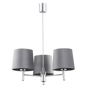 Candelabru modern design elegant BOLZANO 3L gri 103169 universul-luminii.ro