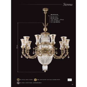 Candelabru regal, elegant design LUX Sienna 192239 universul-luminii.ro