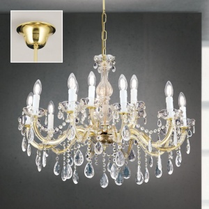 Candelabru stil clasic cu 15 brate Marie Claire auriu LU 2243/10+5 gold OR - Img 5