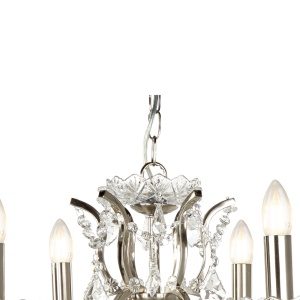 Candelabru stil clasic cu 6 brate Paris argintiu satin 8736-6SS SRT 58919 universul-luminii.ro