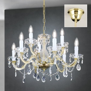Candelabru stil clasic cu 9 brate Marie Claire auriu LU 2243/6+3 gold OR - Img 5