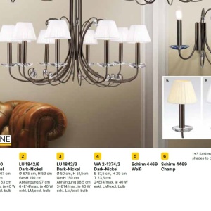 Candelabru stil clasic cu cristal K9 ARIANE 3L nickel inchis 234879 universul-luminii.ro