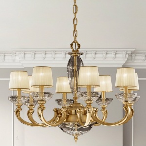 Candelabru XL cu 8 brate LUX realizat manual Ofelia 163159 universul-luminii.ro
