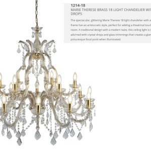 Candelabru XXL casa scarii design clasic Marie Theresea 18L 1214-18 SRT 62679 universul-luminii.ro