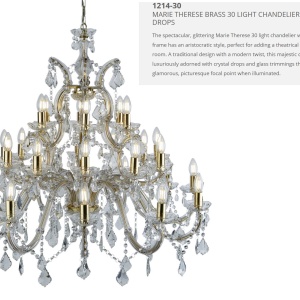 Candelabru XXL casa scarii design clasic Marie Theresea 30L 1214-30 SRT 68909 universul-luminii.ro
