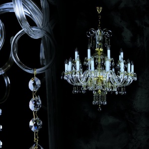Candelabru XXL cu 24 brate Cristal Bohemia Exclusive ROMA XXIV. 176759 universul-luminii.ro