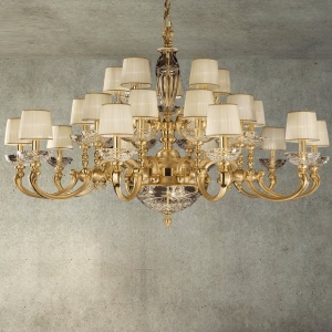 Candelabru XXL cu 25 brate LUX realizat manual Ofelia 163149 universul-luminii.ro