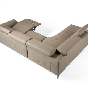 Coltar design LUX cu sezlong stanga, functia relax Serena AC-5320-L - Img 8