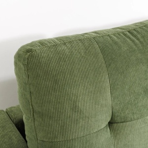 Coltar modern, Catifea raiata, Verde, STOCKHOLM 220cm - Img 12