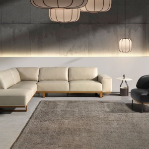 Coltar stanga LUX design italian Cowhide sand - Img 7