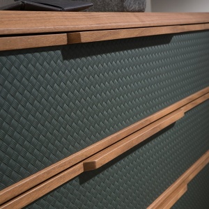 Comoda cu 3 sertare design LUX Dark green - Img 4