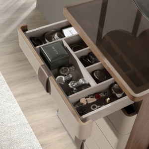 Comoda cu oglinda, sertar cu spatiu pentru ceasuri si bijuterii Chiffonier - Img 6