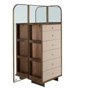 Comoda cu oglinda, sertar cu spatiu pentru ceasuri si bijuterii Chiffonier - Img 5