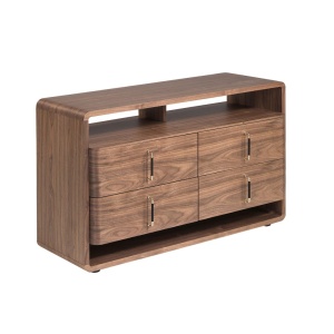 Comoda design LUX cu sertare Walnut Veneer - Img 4