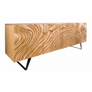 Comoda din lemn cu model 3D ZEN FLUID 175cm - Img 2