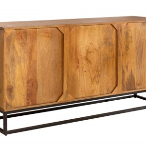 Comoda din lemn de mango Scorpion 140cm, maro - Img 6