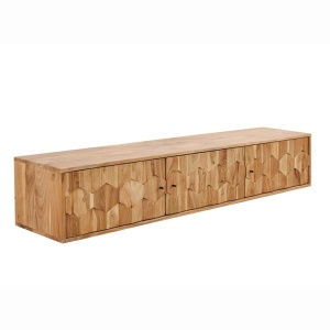 Comoda suspendata din lemn de salcam Mystic Living 160cm
