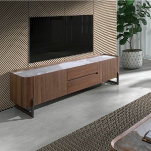 Comoda TV deosebita design LUX Walnut-Marble