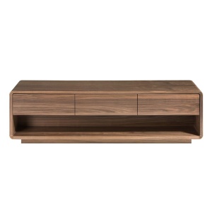 Comoda TV design LUX cu 3 sertare Walnut - Img 6