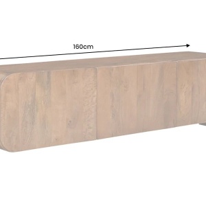 Comoda TV din lemn de mango maro BRASIL 160cm - Img 10