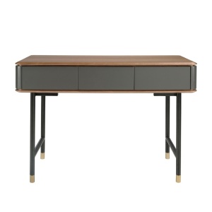 Consola deosebita design LUX Dark Grey-Walnut 120x50cm - Img 2