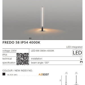 Corp cu tarus iluminat arhitectural exterior IP54 LED FREDO 58 122489 universul-luminii.ro