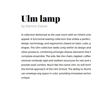 CORP DE ILUMINAT LED DECORATIV ULM LAMP VONDOM - Img 6