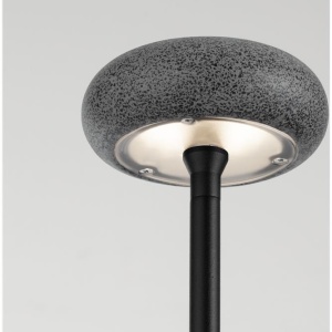 Corp iluminat exterior decorativ cu tarus CAMI H-80cm, ciment negru - Img 4