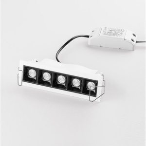 Corp incastrabil tavan fals cu 5 spoturi LED SWAN alb/ negru NVL-9232126 189799 universul-luminii.ro