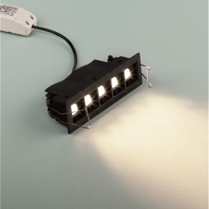 Corp incastrabil tavan fals cu 5 spoturi LED SWAN negru NVL-9232127 189809 universul-luminii.ro