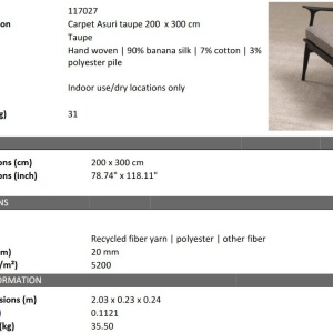 Covor design LUX Asuri 200x300cm, taupe - Img 4