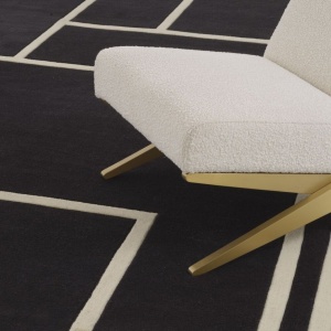 Covor design LUX Omar 300x400cm, negru 115826 HZ