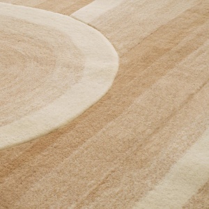 Covor design LUX tesut manual din lana Marsala 200x300 - Img 3